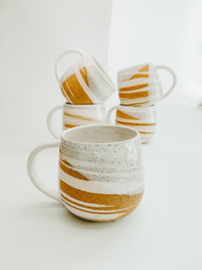 4) Milk & Honey mug, $38, rockwaterpottery.com