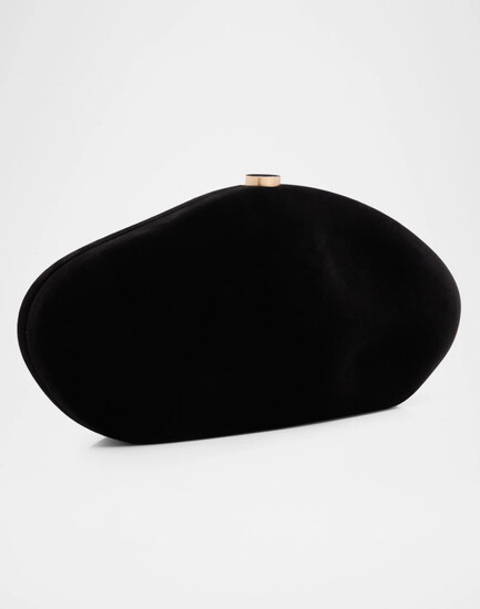 Cult Gaia Caldera Velvety Sculptural Clutch Bag