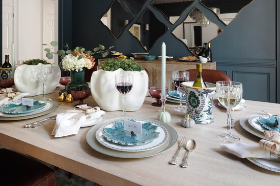 Jenny and Jana suggest keeping centerpieces low for conversation flow.