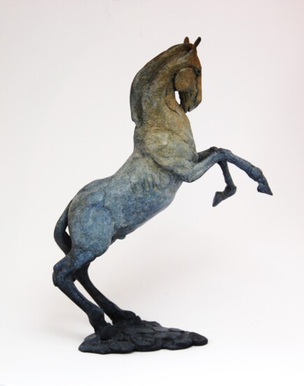Thornebrook Gallery: Dan Chen's "Rearing Horse" is a bronze