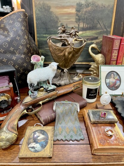 Fox & Hound Antiques has a treasure trove of gifts.  110 Argonne Alley, Kirkwood. @foxandhoundantiqueskirkwood
