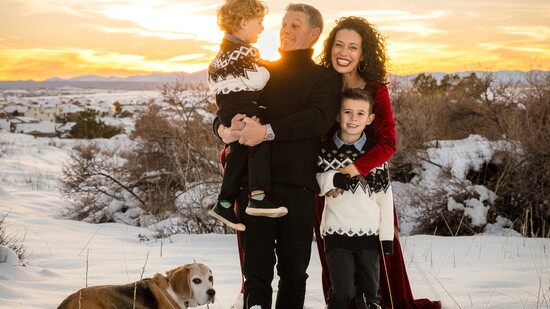 Jennifer & Isi Velasquez with their family