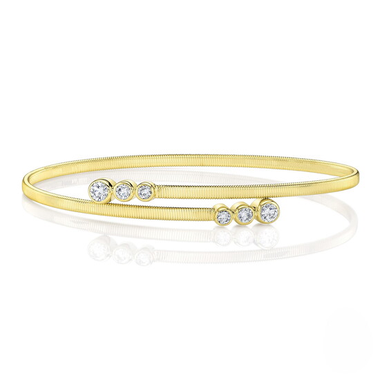 Michael's Jewelers: Diamond bracelet from Shy Creation; $2,200 .58ct worth of diamonds, 14kt yellow gold.