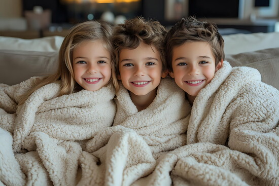 For kids:The Big One Kids Sherpa Throw Blanket