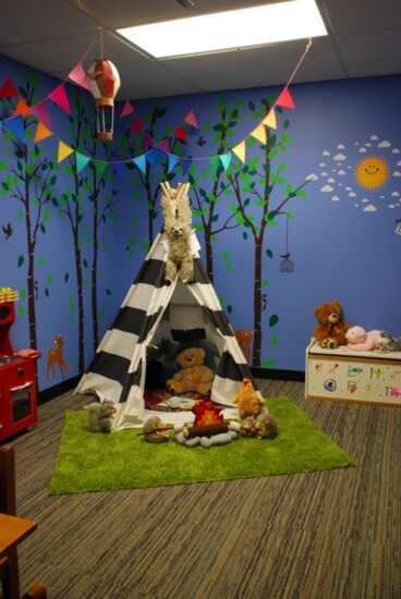 The play therapy room at Youth Service's Glenview facility