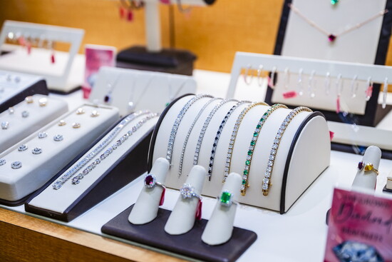 Sparkly choices as gifts abound at the store. 