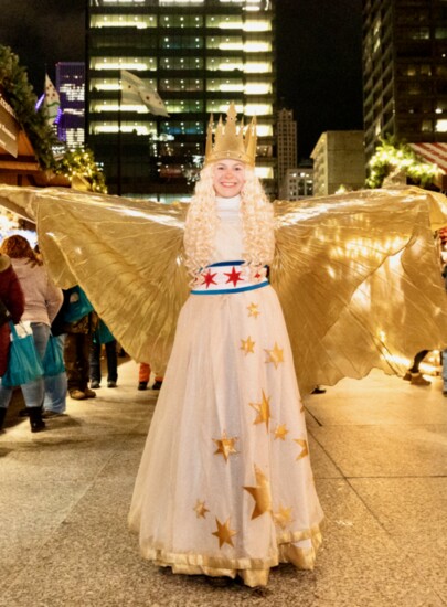 The Christkindl at Christkindlmarket Chicago.