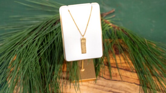  Susan Shaw Gold Bar Necklace - $61