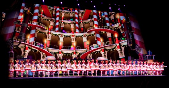 Rockettes dance in Radio City Music Hall at Christmas Spectacular