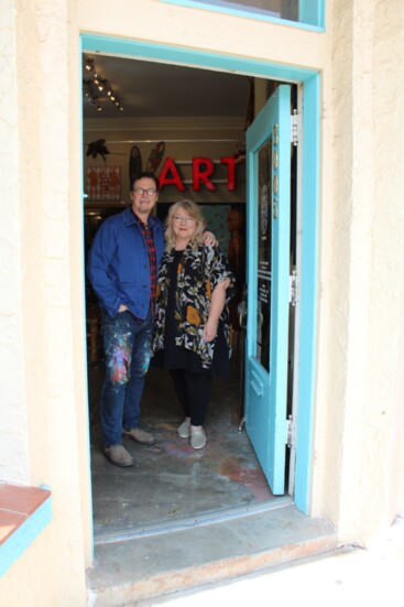 Greg and Denice Erway welcome art collectors in their gallery, located in the heart of the Paseo Arts District.