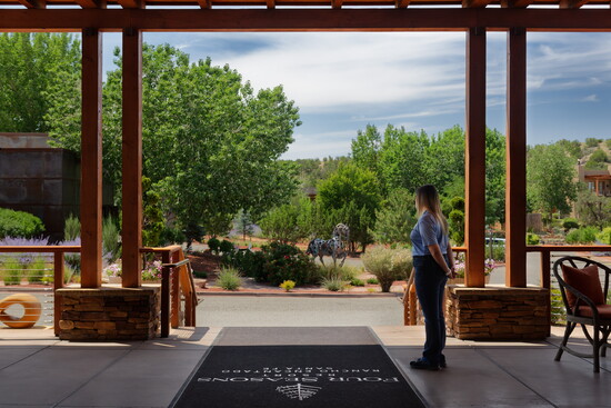 the Bellman Drive through at Four Seasons Rancho Encantado Santa Fe