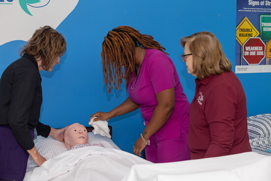 Visiting Angels caregivers at work. Photo Credit: Kerry Dietz.  