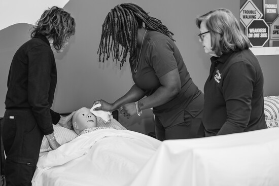 Visiting Angels caregivers at work. Photo Credit: Kerry Dietz.
