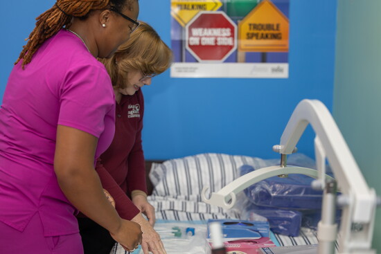 Visiting Angels caregivers at work. Photo Credit: Kerry Dietz.