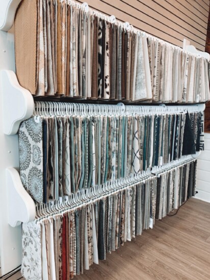 So many custom fabrics from which to choose for furniture. 