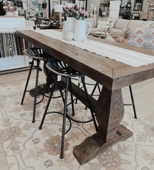 Giunta's Furniture also offers stylish and affordable modern farmhouse accessories, home décor, paintings, lighting, wall art and upholstery. 