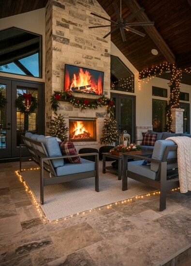 A quiet morning view from the back porch, proof that comfort and craftsmanship extend beyond the walls.