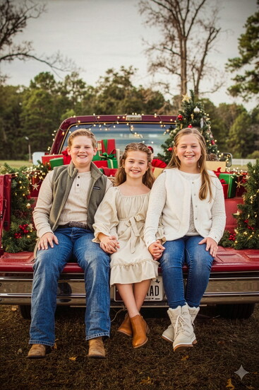 Paxton, Reagan and Brinlee sharing a memorable moment.