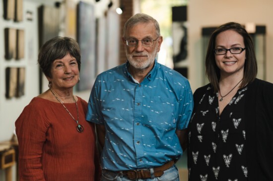 Artists Carol Berger, Larry Zarra and Shauna Martin