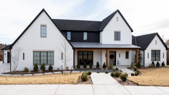 This new Edmond home was designed by Brent Gibson Classic Home Design (BrentGibson.com) and built by custom homebuilders Davidson & Co.