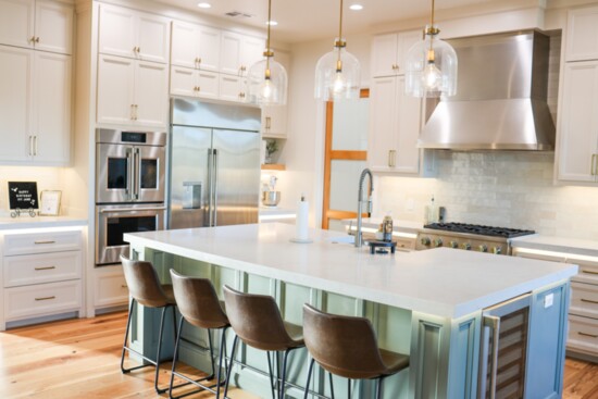 A kitchen with all the bells and whistles was on the homeowners' wish list...wish granted!