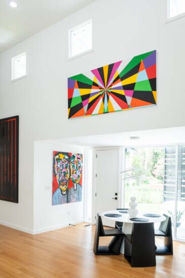 Left to right, artwork by Will Boone, Roscoe Hall and Rico Gatson.