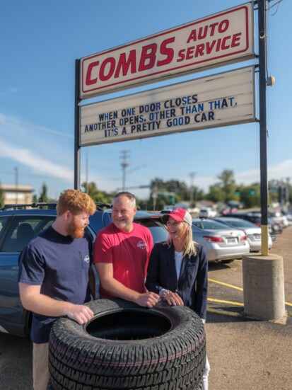 Cameron, Scott and Wendy Combs