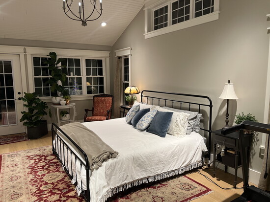 A first-floor bedroom by the Remodeling Showroom