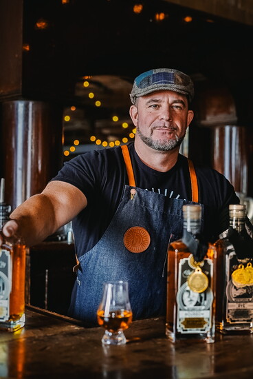 DCD Northeast Territory Sales Manager Dante Dasaro serves up spirits.