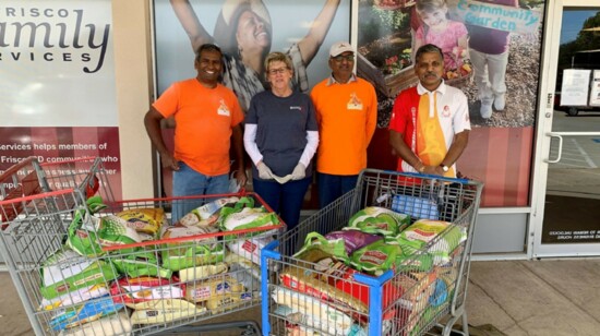 Groups, such as Karya Siddhi Hanuman Temple, make generous donations of rice for the FFS community market.