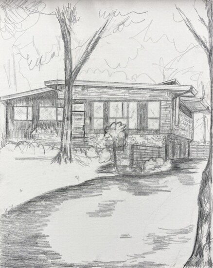 Mark Borella's drawing of the Studio Lark home.