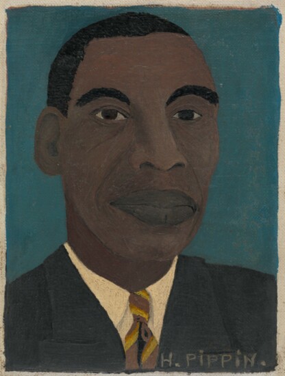 SELF-PORTRAIT II, by Horace Pippin, 1944, oil on canvas.
