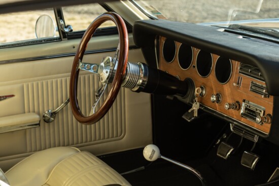 The vintage Americana interior was kept mostly intact, with only a few modern subtle upgrades, such as a digital gauge cluster, and new Heat/AC components. 