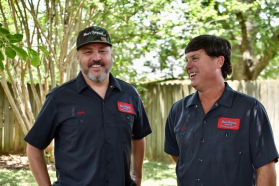 Moe's Huntsville Owners Chris Clowers and Mike Ellis
