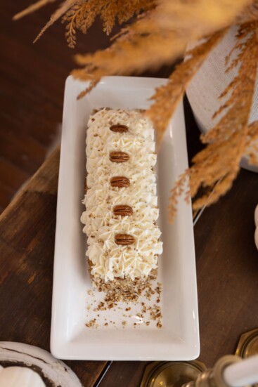 Pumpkin pecan roulade from Chef Kelli Appelhans