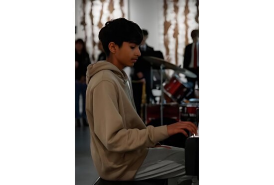 Pranit on piano is a National PTA Reflections Winner in Music Composition Yuan Ru Art Center