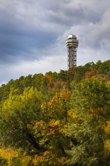 The Mountain Tower provides a bird’s-eye view of Hot Springs National Park  (photo courtesy Visit Hot Springs)