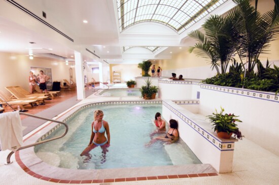 Bathers enjoy a soothing soak in the ornate Quapaw Bathhouse (Photo courtesy Visit Hot Springs