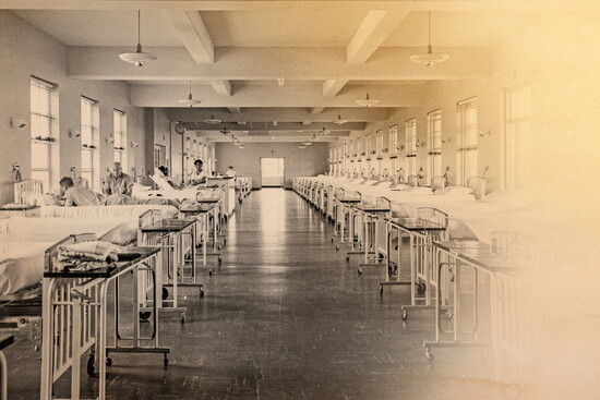 Field hospital during the Spanish Flu pandemic
