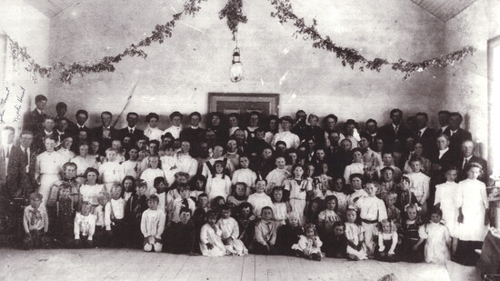 Community members in Enterprise, Utah, c. 1911. Photograph courtesy of FamilySearch.org. Original photographer and archive unknown