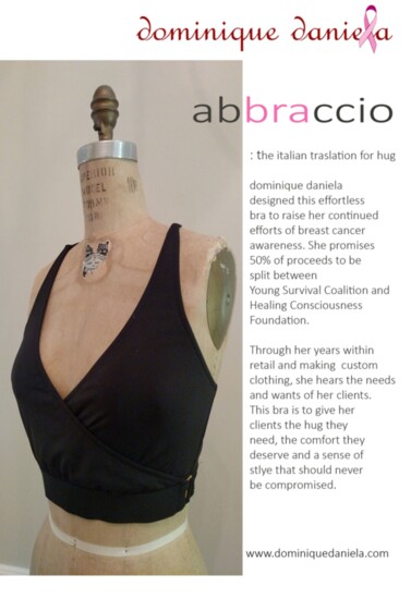 This piece was designed for comfort and easy post-surgery as well as for prosthetic fit.