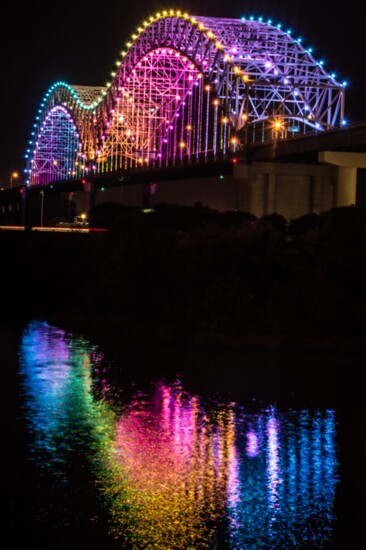  Mighty Lights  on the Hernando de Soto Bridge. Photo Credit Adarryll Jackson