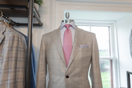 A clean and classic suit great for summer weddings