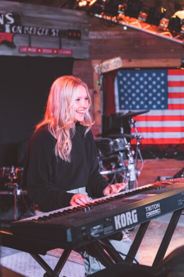 Georgia Hudson on the keys