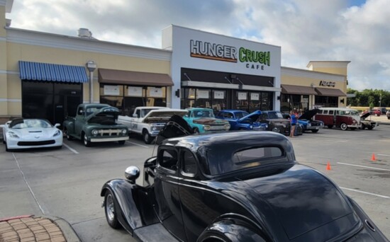 Front entrance to Hunger Crush during Car Show