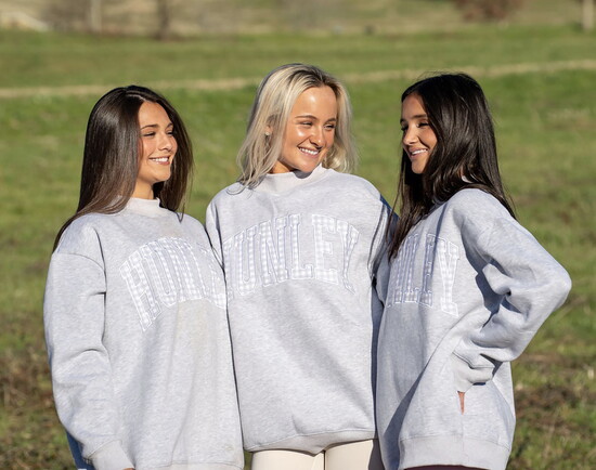 HUNLEY gingham mock neck 