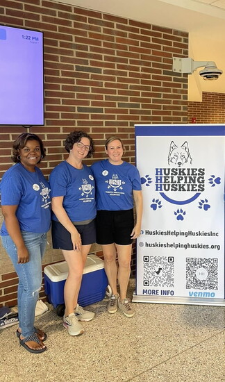 Volunteers at CMS Information Day