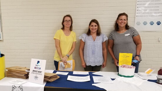 Volunteers at CMS Information Day