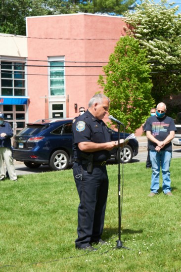 Chief of Police Foti Koskinas at a peaceful protest for George Floyd (Photo: Jerri Graham)