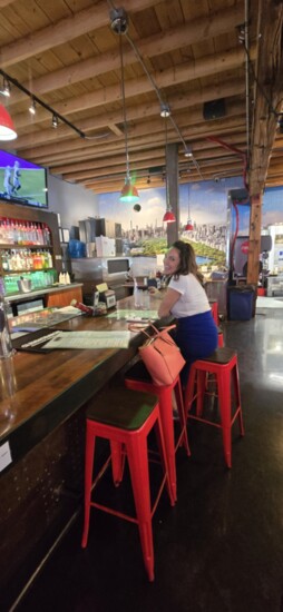 Centennial Publisher Megan DeLarosa came along for the ride.